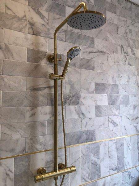 Gold shower installation by JC Plumbing